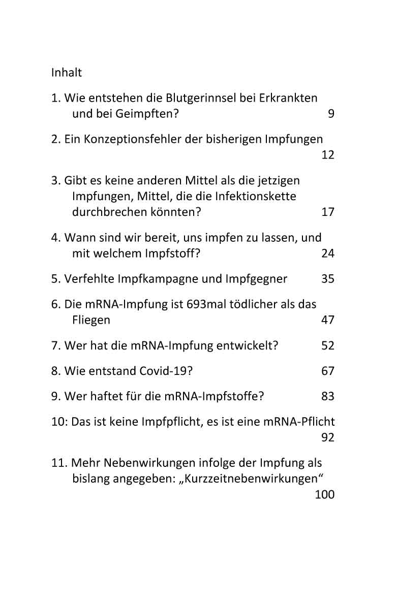 Wer erschuf das Corona-Virus? Inhaltsverzeichnis S. 5